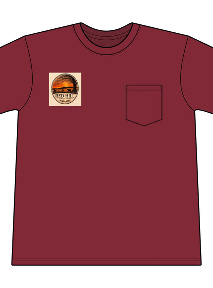 "Red Hill Sunset Farms" Core Blend Pocket Tee