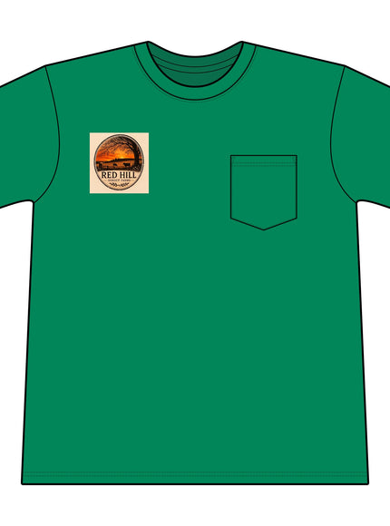 "Red Hill Sunset Farms" Core Blend Pocket Tee