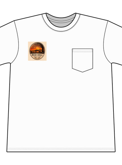 "Red Hill Sunset Farms" Core Blend Pocket Tee