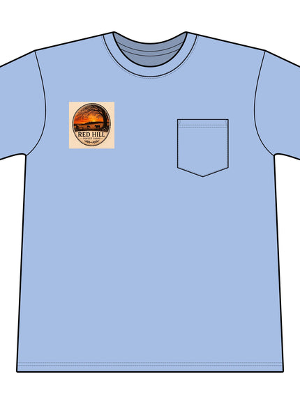 "Red Hill Sunset Farms" Core Blend Pocket Tee