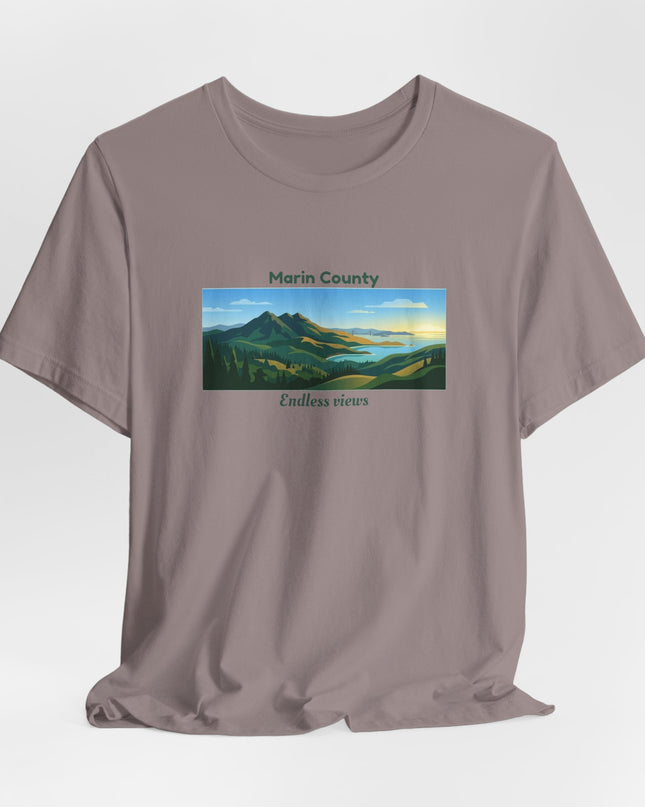 "Marin County - Endless Views" Unisex Jersey Short Sleeve Tee