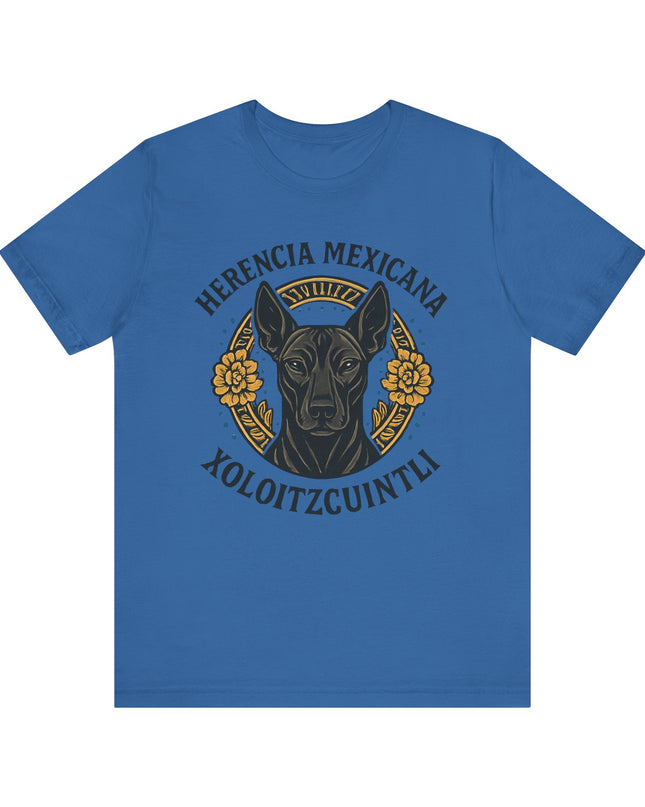 "Herencia mexicana - Xoloitzcuintli" Unisex Jersey Short Sleeve Tee