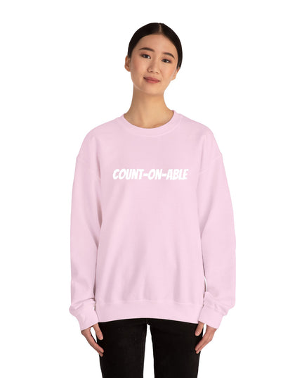 "Count-on-able" Unisex Embroidered Sweatshirt