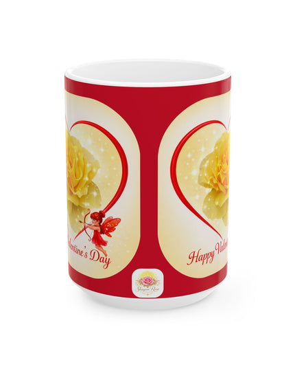 "Happy Valentine's Day" Ceramic Mug, (11oz, 15oz)