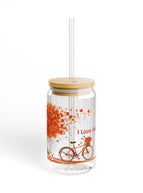 With lid and straw / 16oz