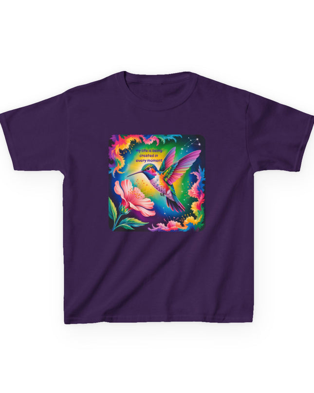 "My Life is Being Created in Every Moment" Kids Heavy Cotton Tee