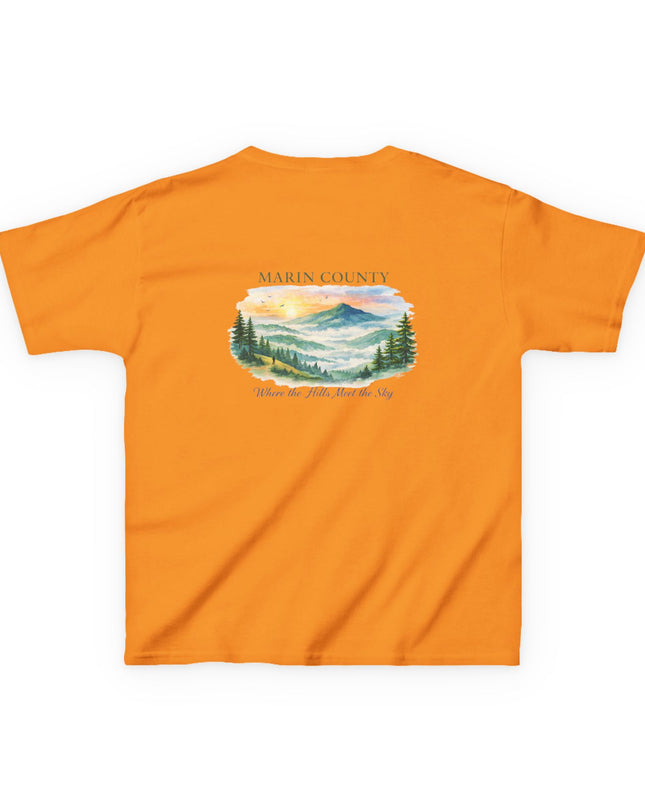 "Marin County, Where the Hills Meet the Sky" Kids Heavy Cotton Tee