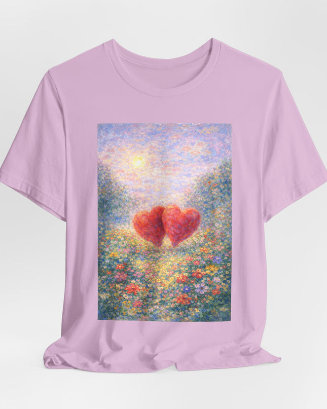 "Valentine's Day - Monet Style" Unisex Jersey Short Sleeve Tee