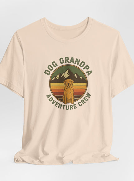 "Dog Grandpa Adventure Crew" Unisex Jersey Short Sleeve Tee