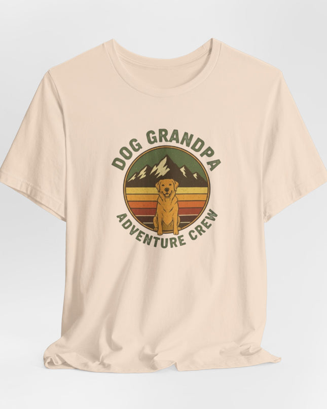 "Dog Grandpa Adventure Crew" Unisex Jersey Short Sleeve Tee