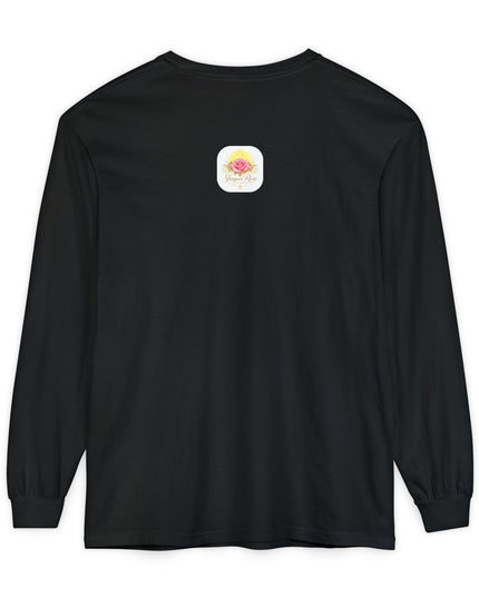 "Happy Valentine's Day" Unisex Garment-dyed Long Sleeve T-Shirt