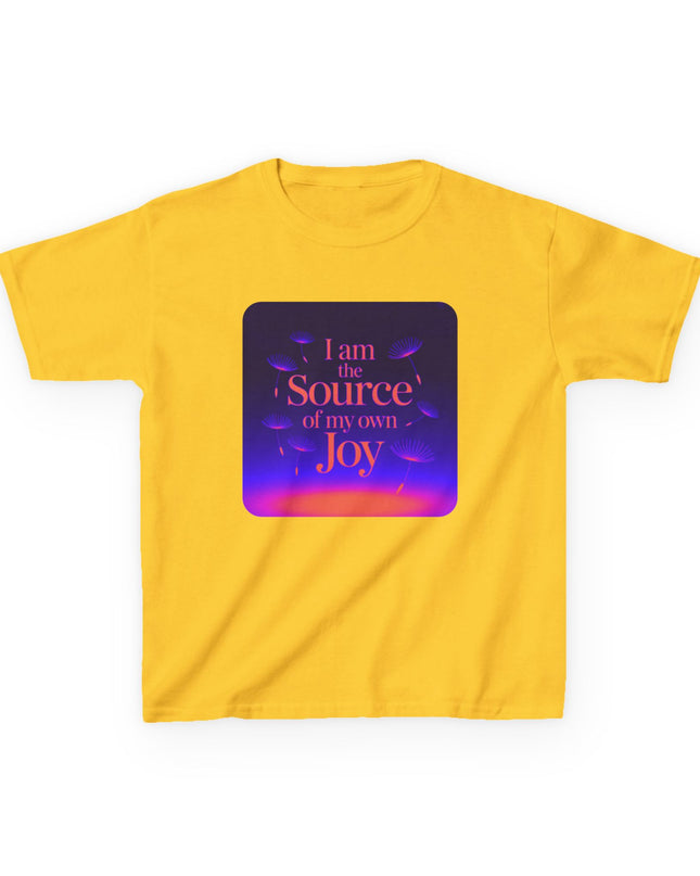 "I Am the Source of my Own Joy" Kids Heavy Cotton Tee