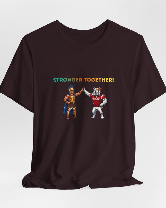 "Stronger Together SR and TL Mascots" Unisex Jersey Short Sleeve Tee