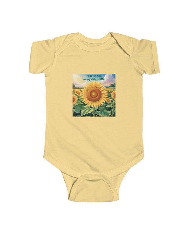 "Keep on the Sunny Side of Life" Infant Fine Jersey Bodysuit