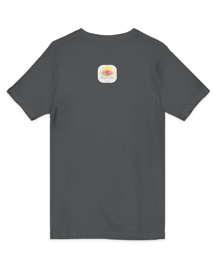 "Happy Valentine's Day" Unisex Jersey Short Sleeve V-Neck Tee