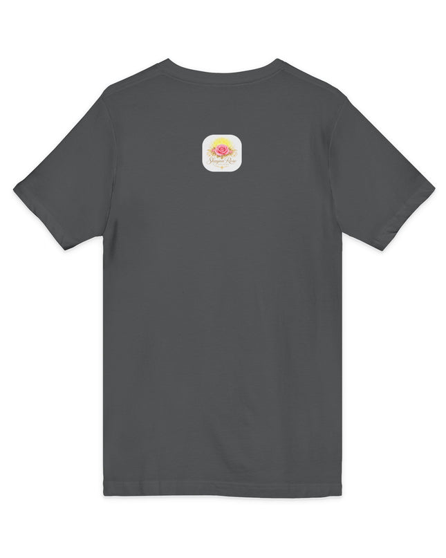 "Happy Valentine's Day" Unisex Jersey Short Sleeve V-Neck Tee