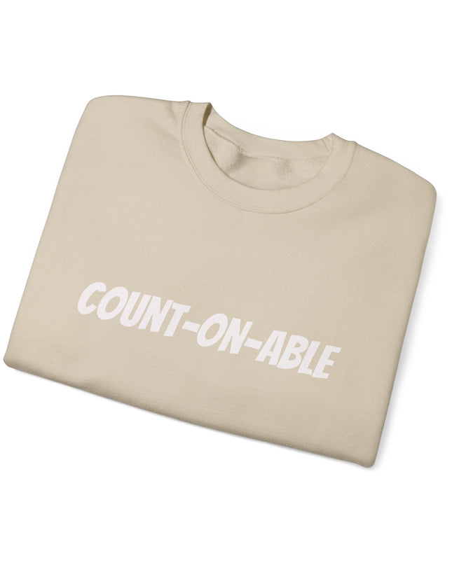 "Count-on-able" Unisex Adult Sweatshirt