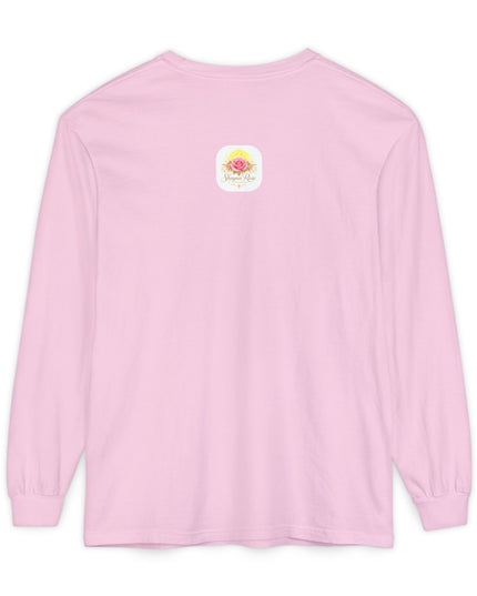 "Happy Valentine's Day" Unisex Garment-dyed Long Sleeve T-Shirt