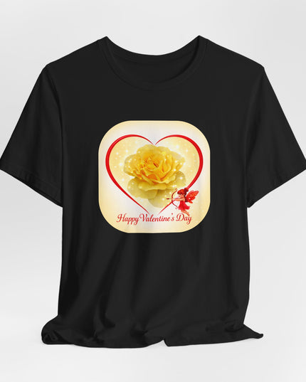 "Happy Valentine's Day" Unisex Jersey Short Sleeve Tee