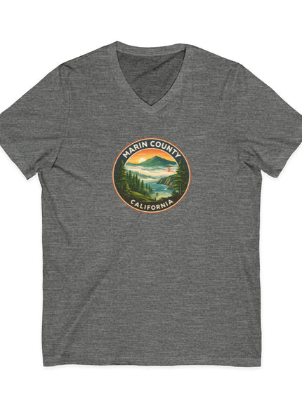 "Above the fog" Unisex Jersey Short Sleeve V-Neck Tee