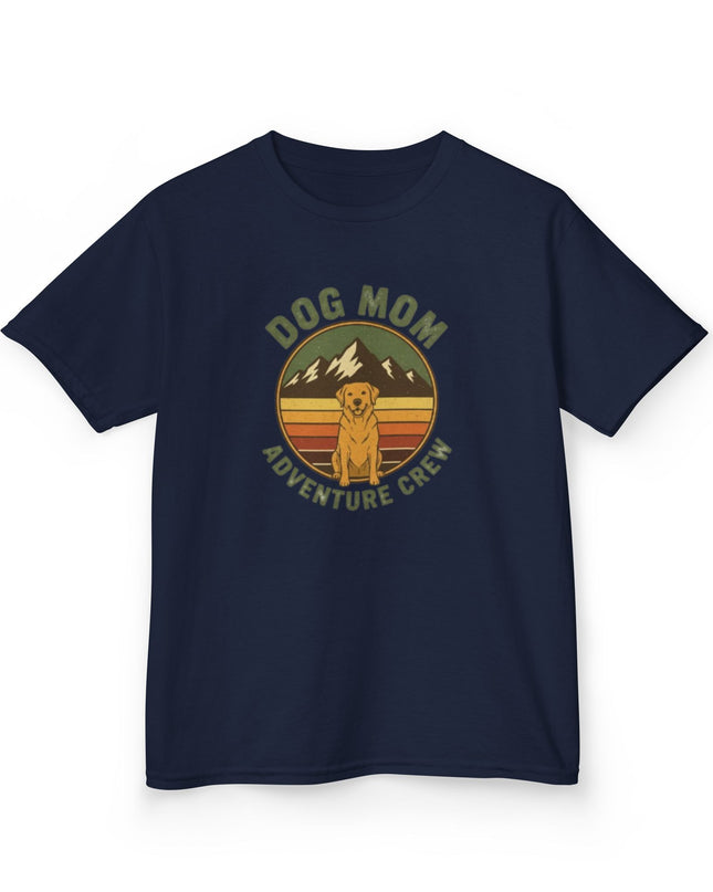 "Dog Mom Adventure Crew" Kids Heavy Cotton Tee