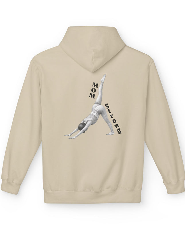 "Mom Strong Pilates" (Darker ink on both sides) Unisex Midweight Softstyle Fleece Hoodie