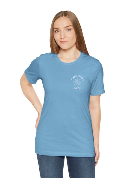 "Hirst Family" (Ink both sides) Unisex Jersey Short Sleeve Tee