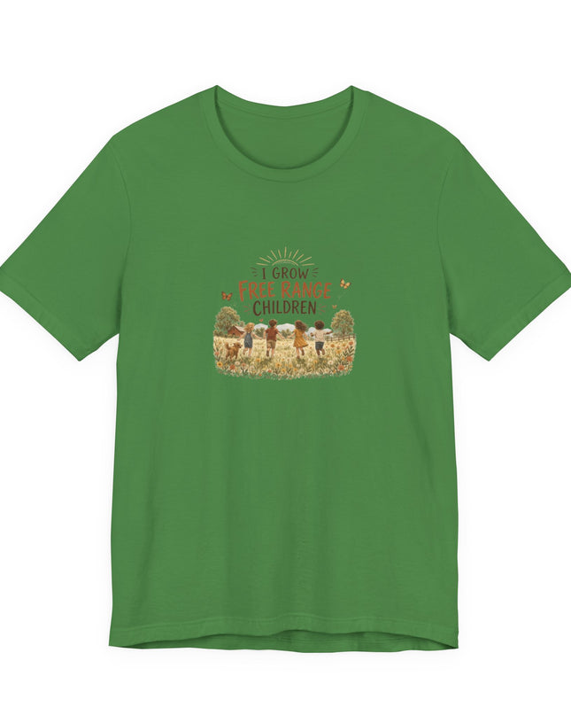 "I Grow Free Range Children" Unisex Jersey Cotton Tee