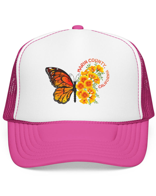 "Butterfly Poppies, Marin County California" Foam Trucker Hat