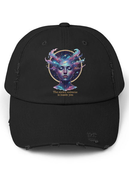 "The Universe is Inside of You" Unisex Distressed Cap