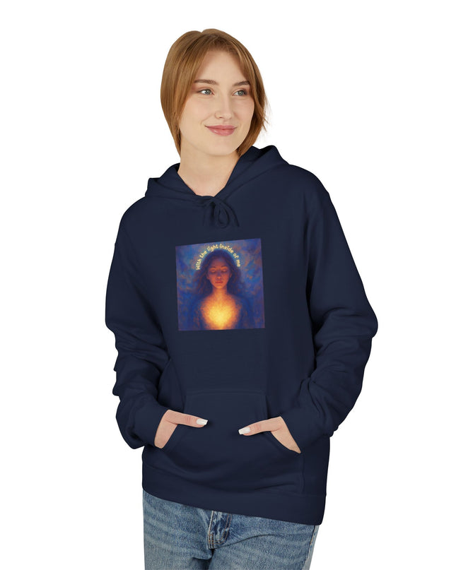 "With the Light Inside of Me" Unisex Midweight Softstyle Fleece Hoodie