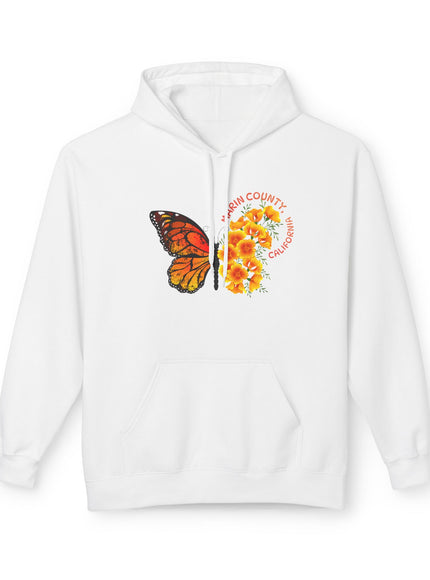 "Butterflies and Poppies Marin County, California" Unisex Midweight Softstyle Fleece Hoodie