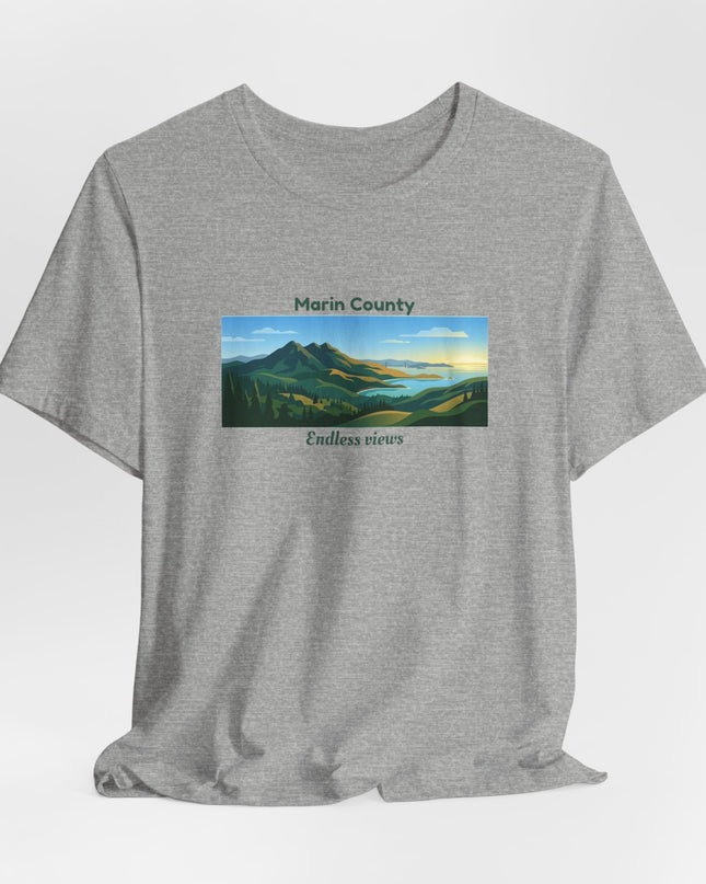 "Marin County - Endless Views" Unisex Jersey Short Sleeve Tee