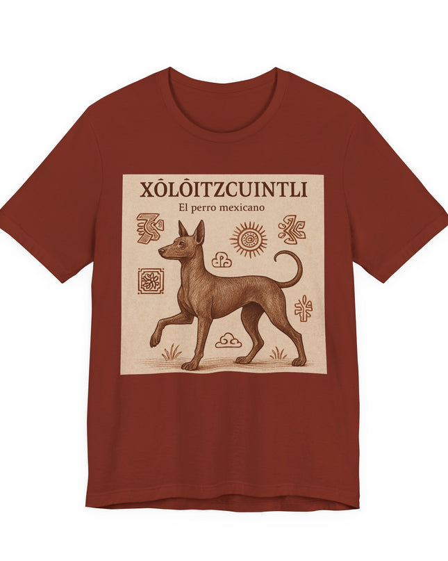 "Xoloitzcuintli - el perro mexicano" Unisex Jersey Short Sleeve Tee