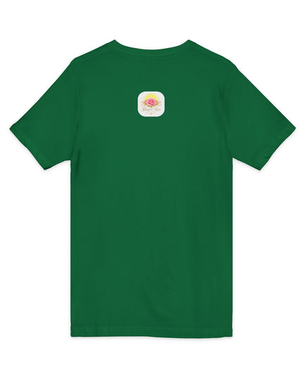 "Happy Valentine's Day" Unisex Jersey Short Sleeve V-Neck Tee