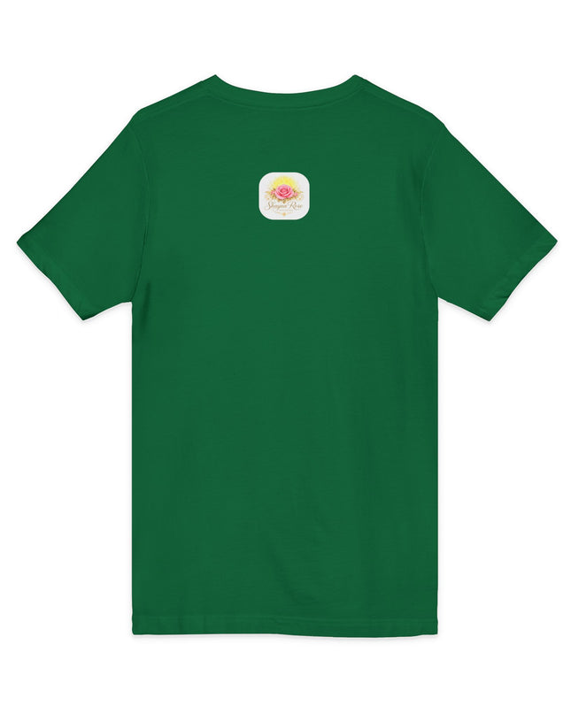 "Happy Valentine's Day" Unisex Jersey Short Sleeve V-Neck Tee