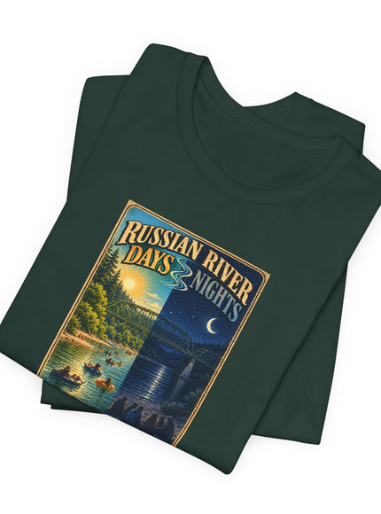 "Russian River Days, Russian River Nights" Unisex Jersey Short Sleeve Tee