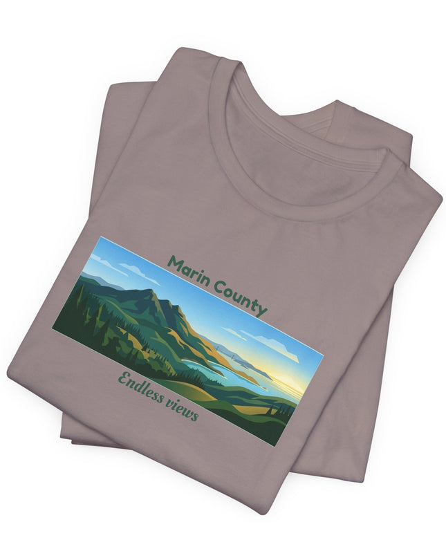 "Marin County - Endless Views" Unisex Jersey Short Sleeve Tee