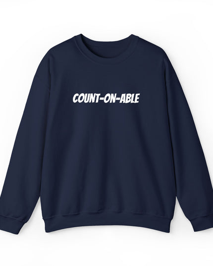 "Count-on-able" Unisex Embroidered Sweatshirt