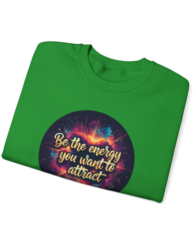 "Be the Energy You Want to Attract" Unisex Adult Sweatshirt