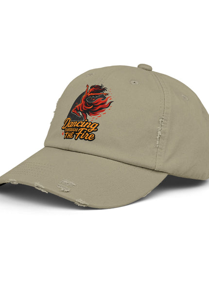 "Dancing Through the Fire" Unisex Distressed Cap