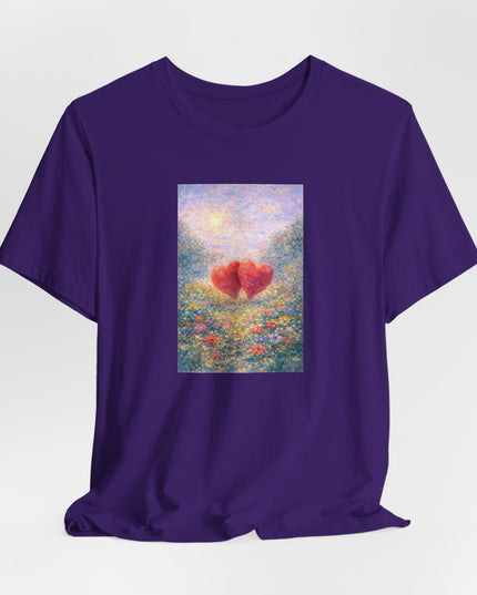 "Valentine's Day - Monet Style" Unisex Jersey Short Sleeve Tee