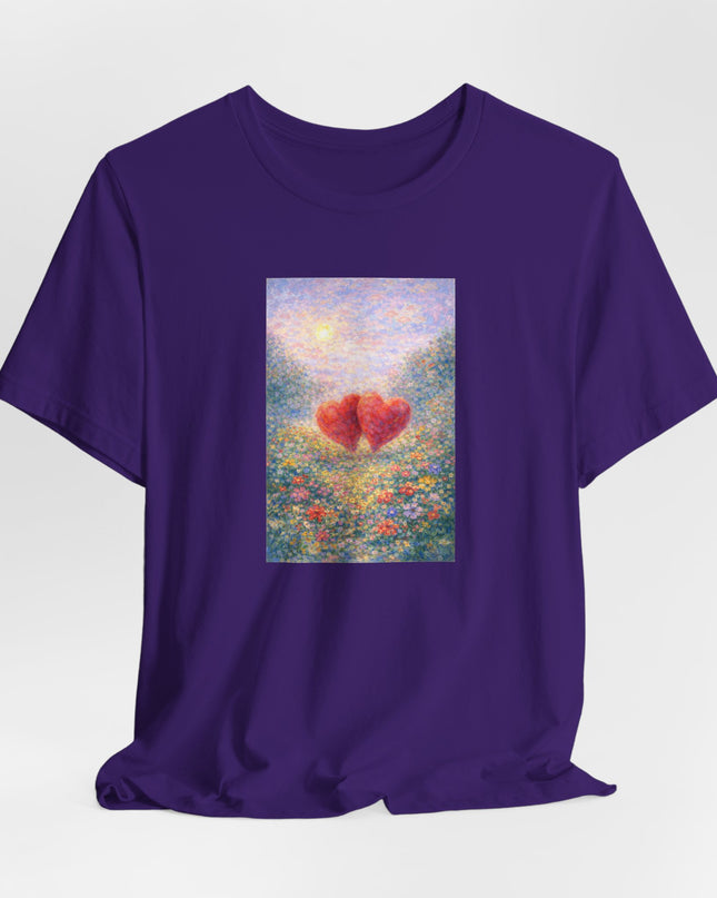 "Valentine's Day - Monet Style" Unisex Jersey Short Sleeve Tee