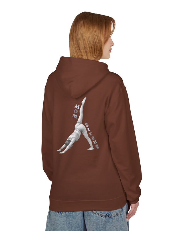 "Mom Strong Pilates" (Lighter ink on both sides) Unisex Midweight Softstyle Fleece Hoodie