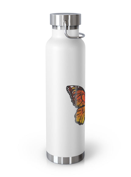 "Butterflies and Poppies Marin County, California" Copper Vacuum Insulated Bottle, 22oz