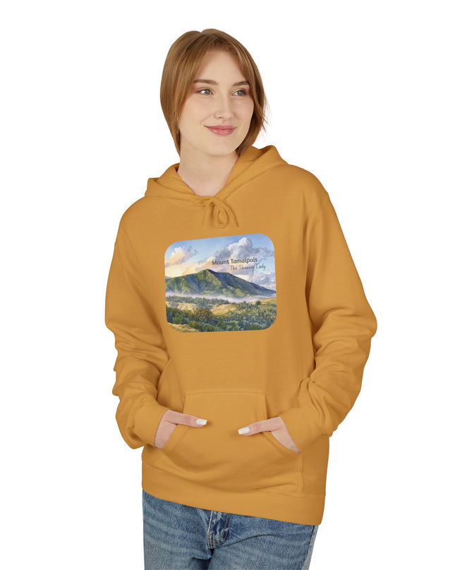 "Mount Tamalpais, the Sleeping Lady" Unisex Midweight Softstyle Fleece Hoodie