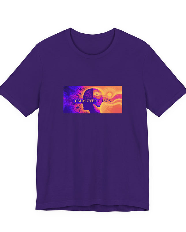 "Calm Over Chaos- Vivid" Unisex Jersey Short Sleeve Tee