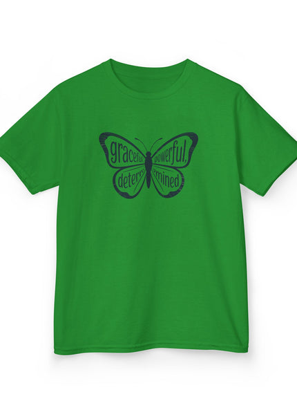 "Butterfly With Words" Kids Heavy Cotton Tee