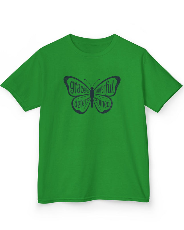 "Butterfly With Words" Kids Heavy Cotton Tee