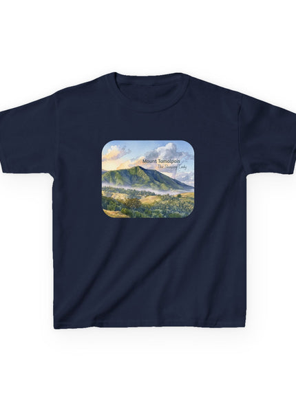 "Mount Tamalpais, the Sleeping Lady" Kids Heavy Cotton Tee